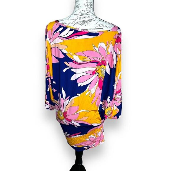 Trina Turk Breeze Floral Tunic Dress Cover-Up NWT - Picture 2 of 4
